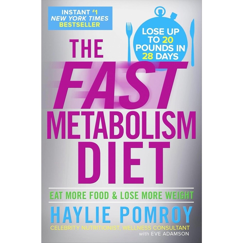 Fast Metabolism Diet Book & Cookbook Set Pomroy Hardcover w/ Dust Jackets V Good